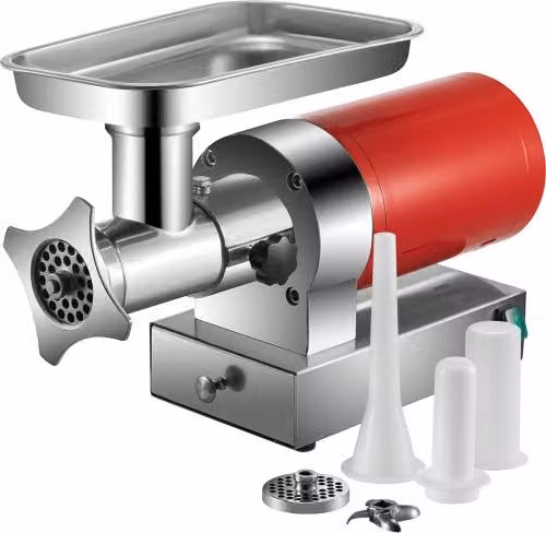 Tritacarne Elettrico Industriale VEVOR in Acciaio Inox con Insaccatore, Macchina da Banco per Ristorante e Cucina Professionale