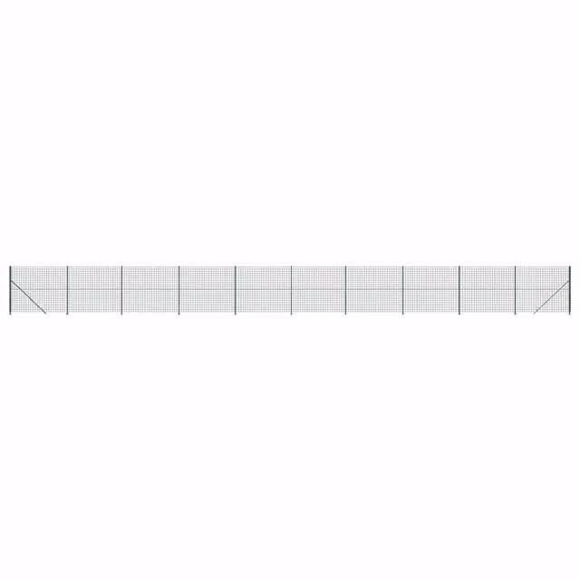 Recinzione da Giardino | Recinzione Metallica con Flangia Verde 2x25 m