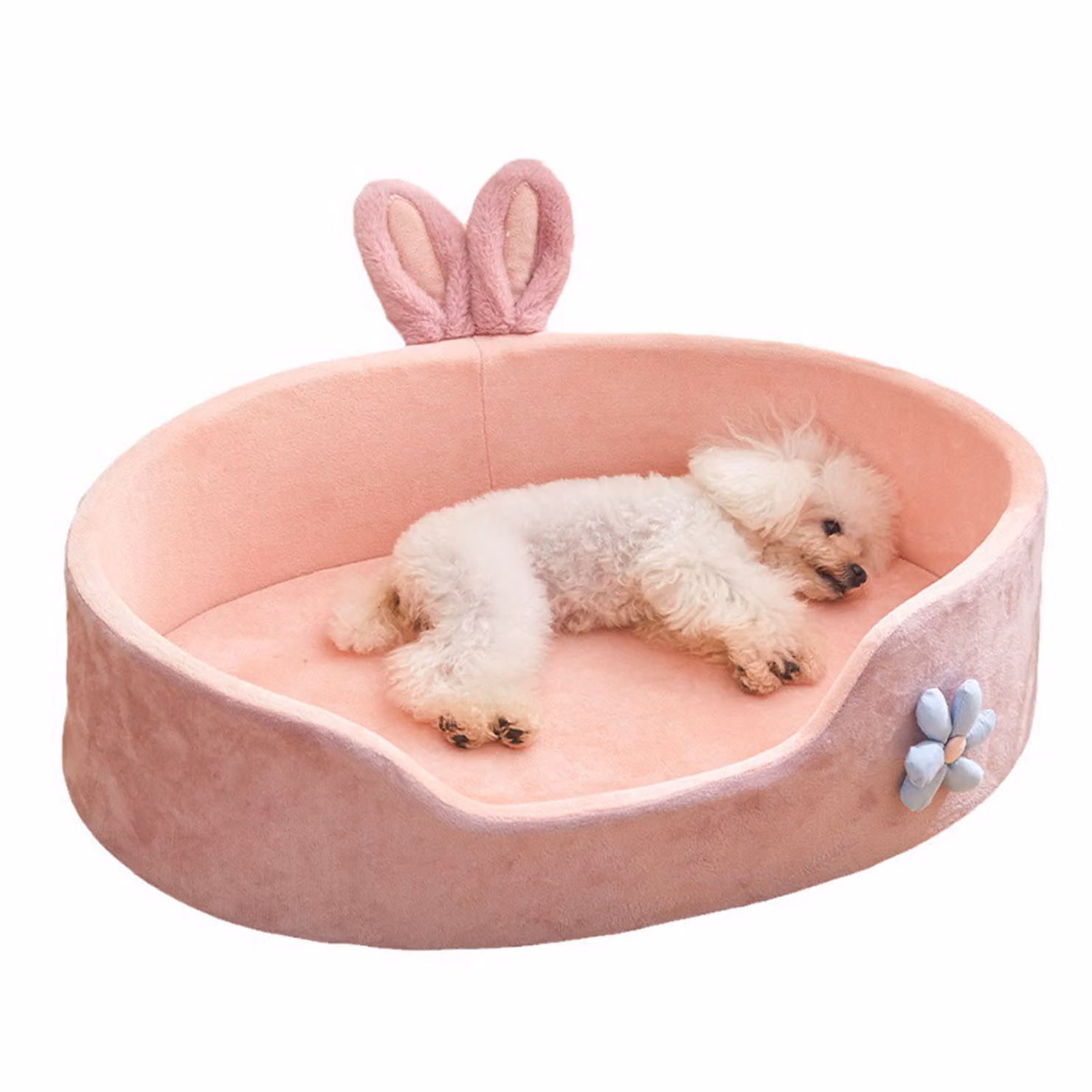 Letto rosa per animali domestici, letto per cani rimovibile e lavabile, letto per gatti morbido, confortevole e caldo per le quattro stagioni