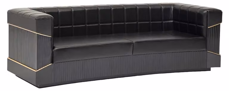 Modern Sofa Dreisitzer Polster Couch 3-Sitzer Bequem Arbeitszimmer Wohnzimmer