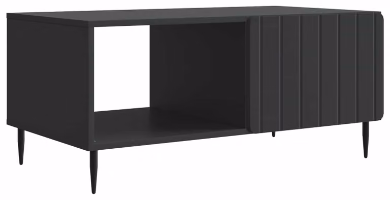 Tavolino da salotto Nero 90 x 50 x 40 cm Legno ingegnerizzato