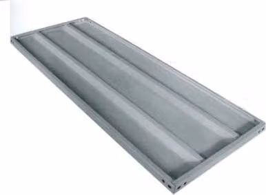 Ripiano Metallico Rinforzo Doppio Prometal Grigio 120 x 60 cm 5 Pezzi