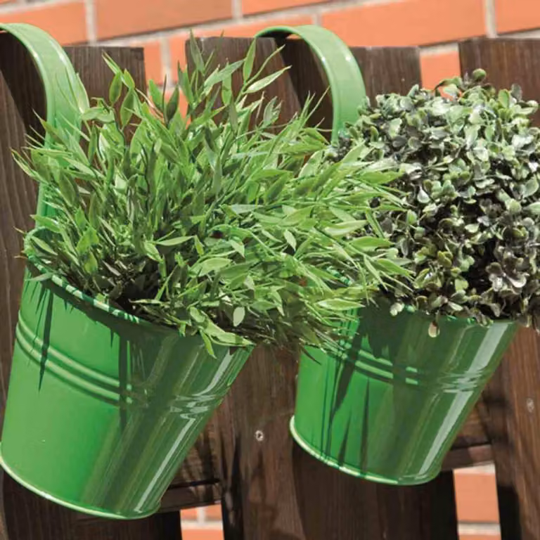 Set di 2 vasi da fiori Siena Garden verde