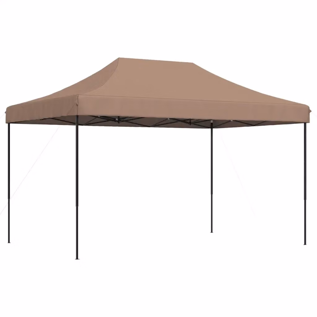 Tenda da festa pieghevole pop-up Videx marrone e nera L/P/H: 440 x 292 x 315 cm – 2