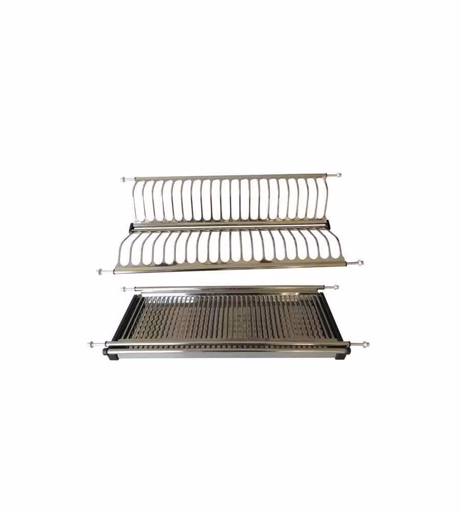 Metal Style Scolapiatti Inox - Cromato - 56 cm