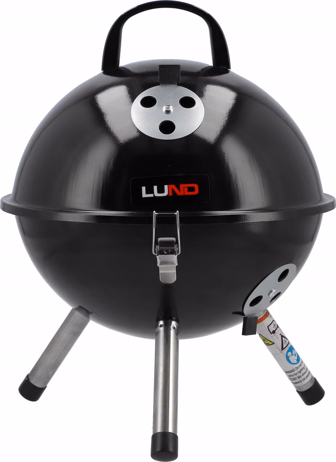 Barbecue a carbonella 32 cm, barbecue a bollitore con coperchio, barbecue da campeggio