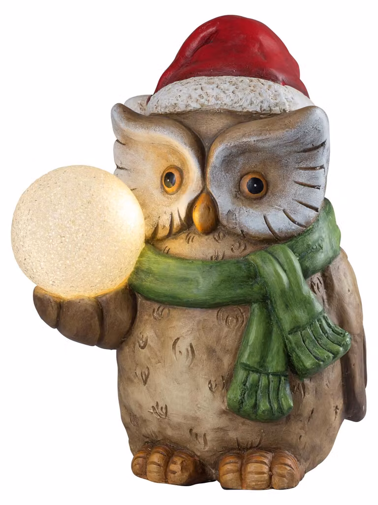 Figura natalizia 41 cm Gufo natalizio XL HGD