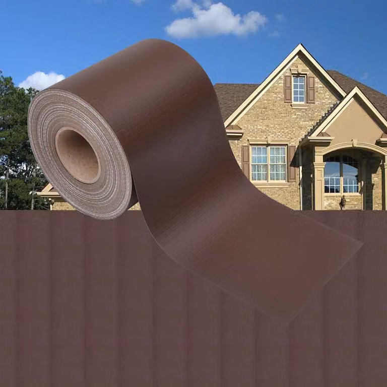 Striscia divisoria per la privacy in PVC vidaXL, Marrone, L: 70 m, H: 0,19 m