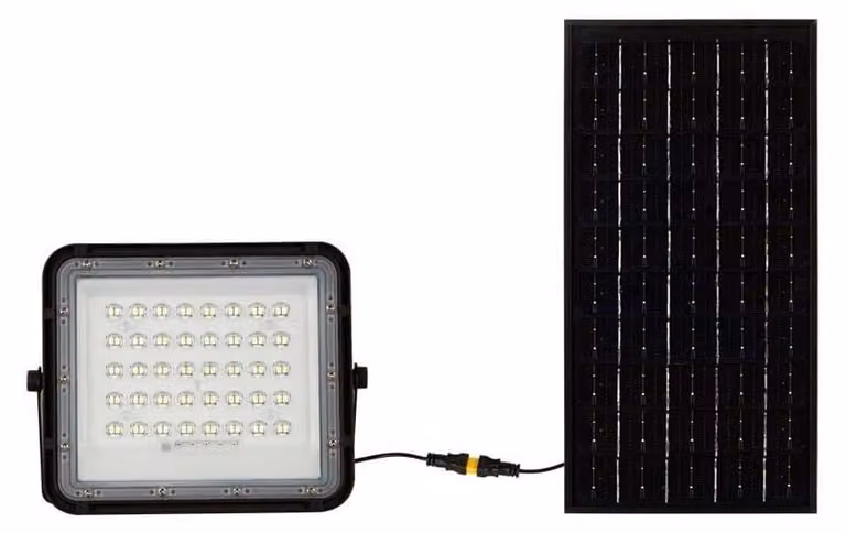 Pannello solare LED da esterno - Potenza: 10 W - Materiale: alluminio - Luce bianca fredda