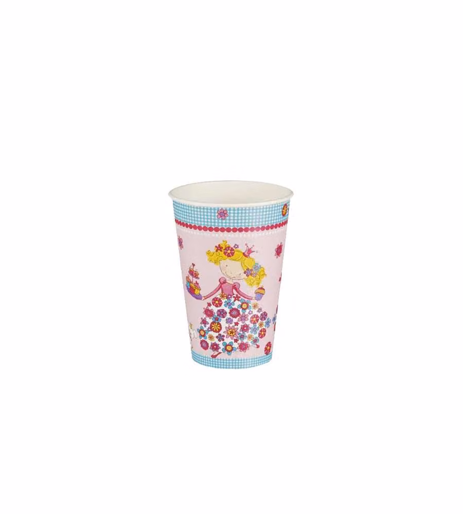 10 Bicchieri di carta Princess Friends
