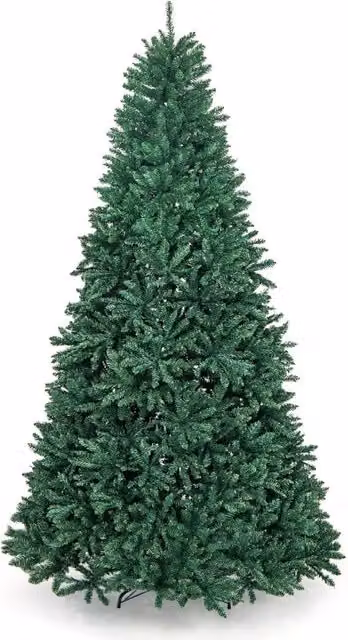 Albero di Natale 275 cm, Albero di Natale Artificiale con 3594 Rami e Base in Metallo, Albero di Natale Realistico e Denso per Casa, Ufficio e Negozio, Verde (275 cm)