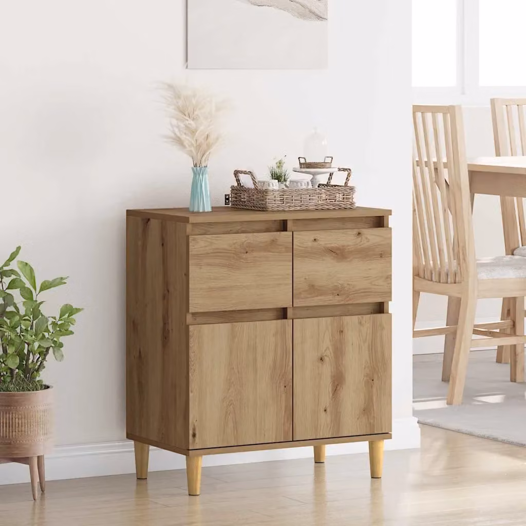 Credenza moderna vidaXL in legno color marrone L: 60 cm, P: 35 cm, H: 70 cm