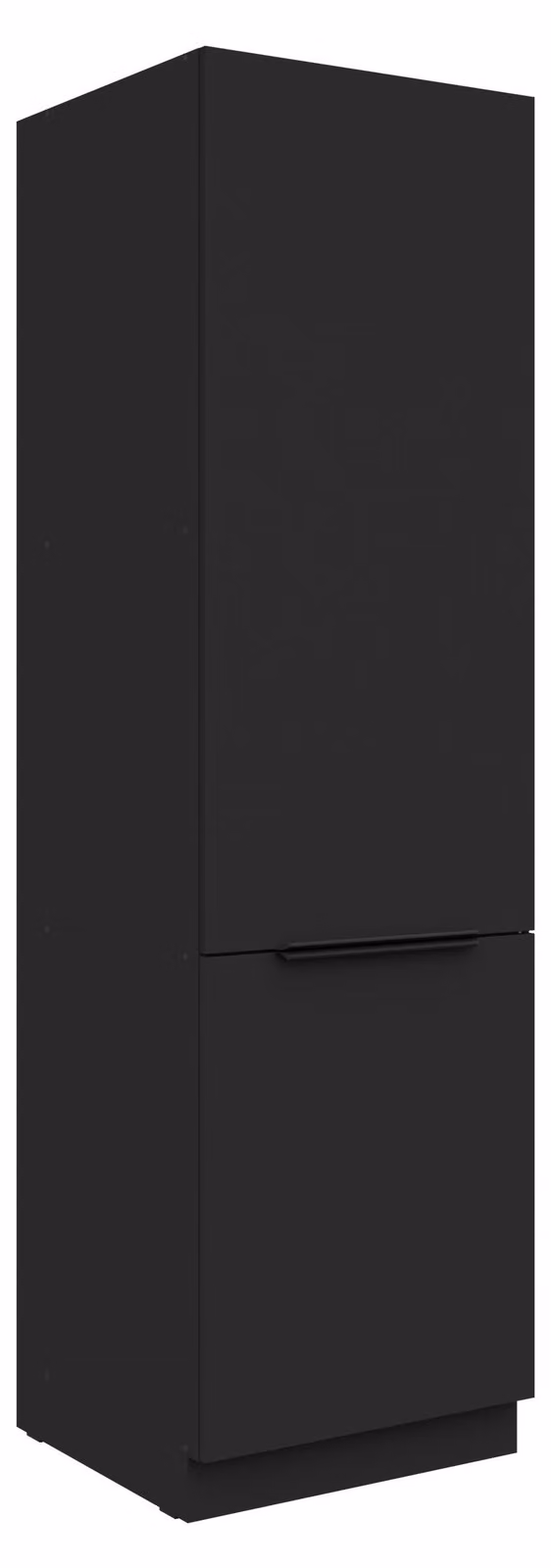 Armadio alto da cucina, 60 cm, modello SIENA, colore nero. Ideale per cucine a parete, blocchi cucina, cucine complete o cucine componibili