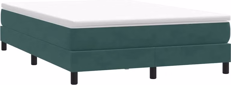 Maison Exclusive - Giroletto a Molle senza Materasso Verde Scuro 140x210cm Velluto
