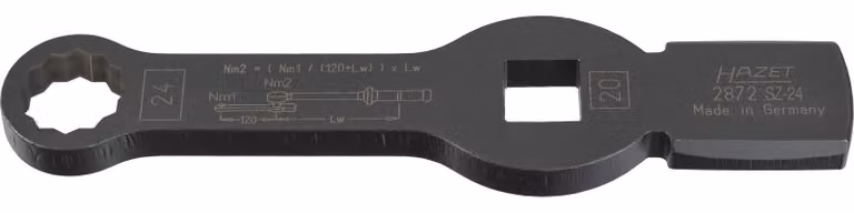 Chiave combinata Hazet (doppio esagono) con 2 superfici di riscontro 2872SZ-24