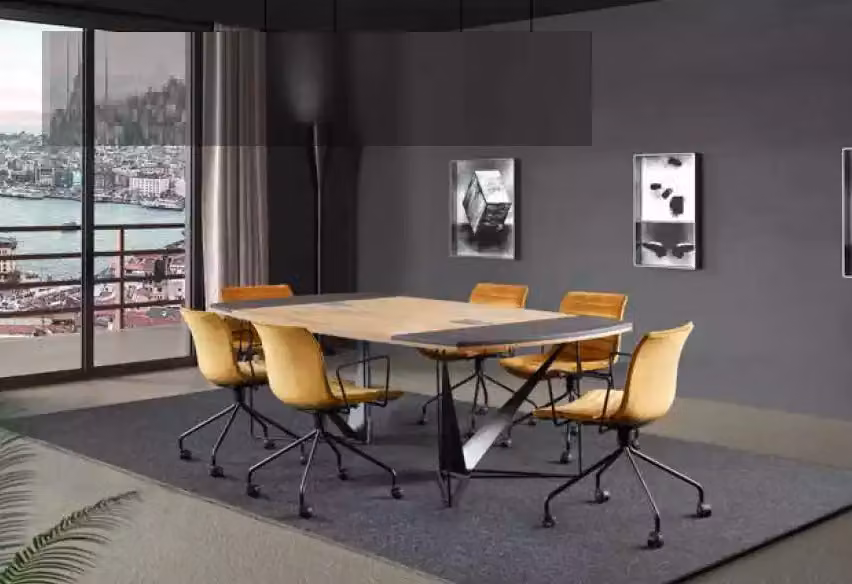 Großer Besprechungstisch Moderne Bürotische Seminartisch Office Einrichtung