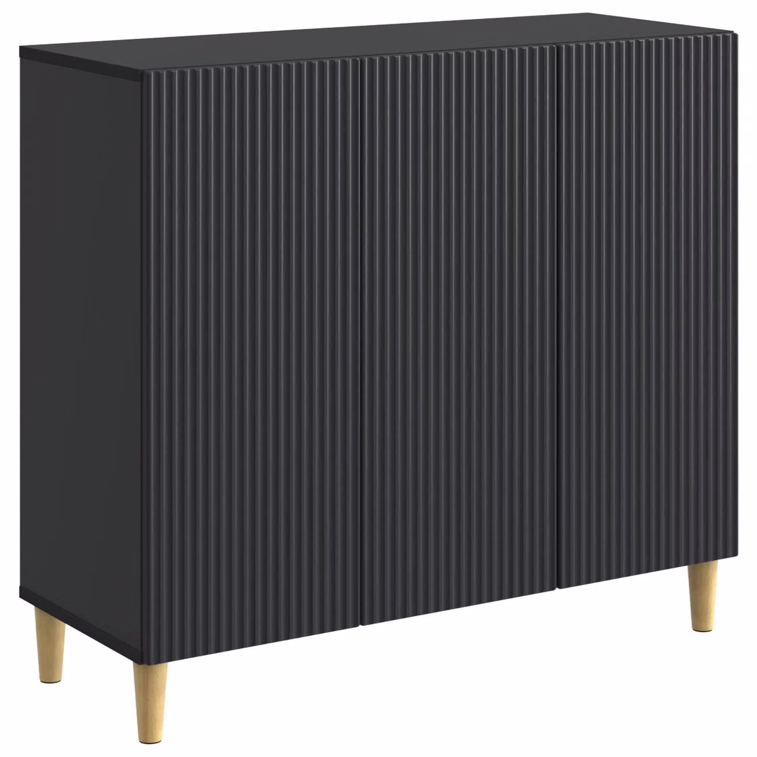 Credenza Nero 89 x 34,5 x 80 cm Legno ingegnerizzato