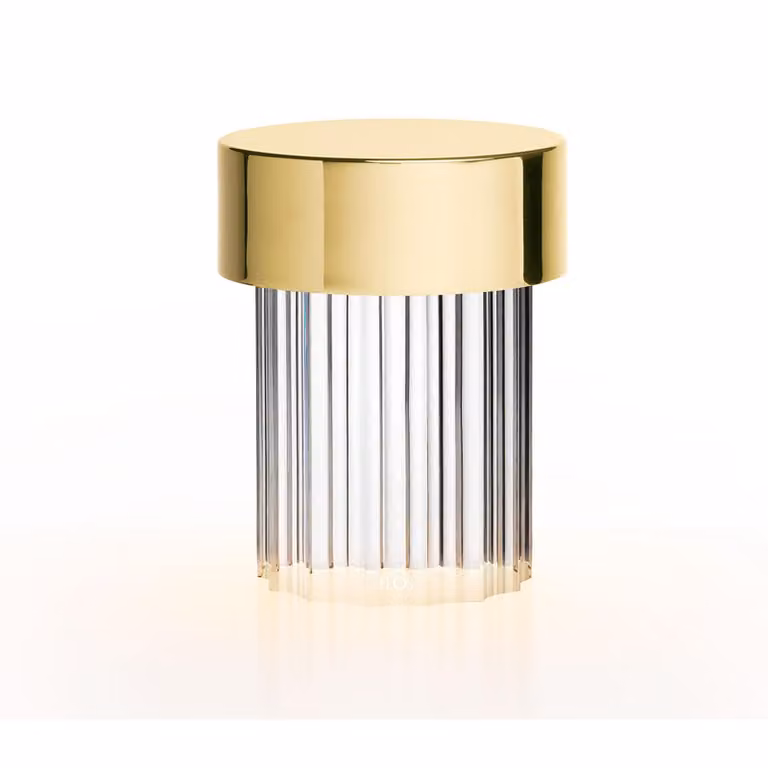 Flos - Last Order Fluted - Lampada da tavolo - Ottone Lucido