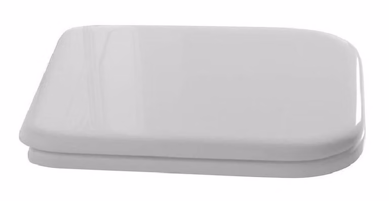 Sapho Kerasan Waldorf - Sedile pieghevole Soft Close, poliestere, bianco/bronzo 418601