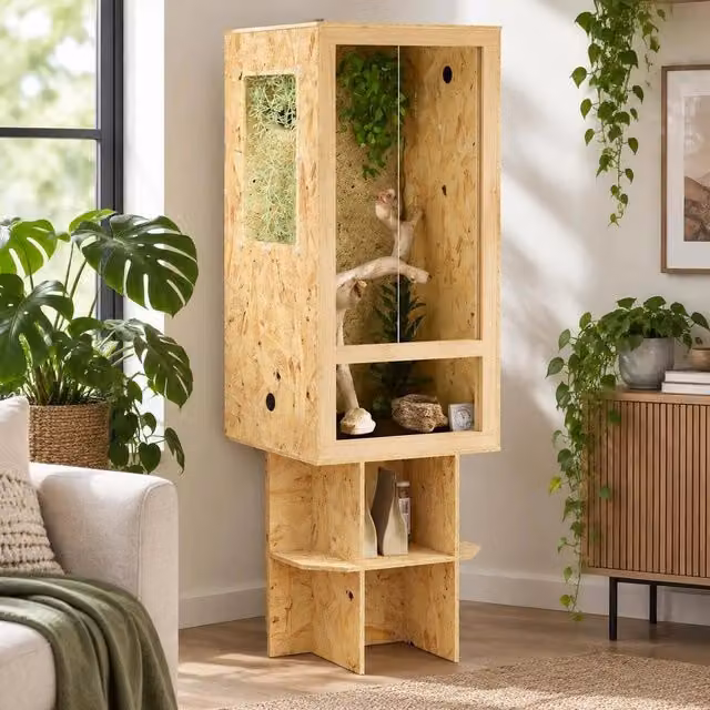 Terrarium Brown 50 X 50 X 150 Cm OSB