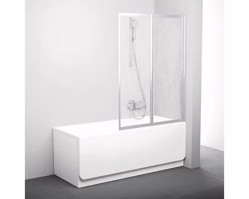 Schermo per vasca da bagno RAVAK VS2 105 satin+Rain 796M0U0041