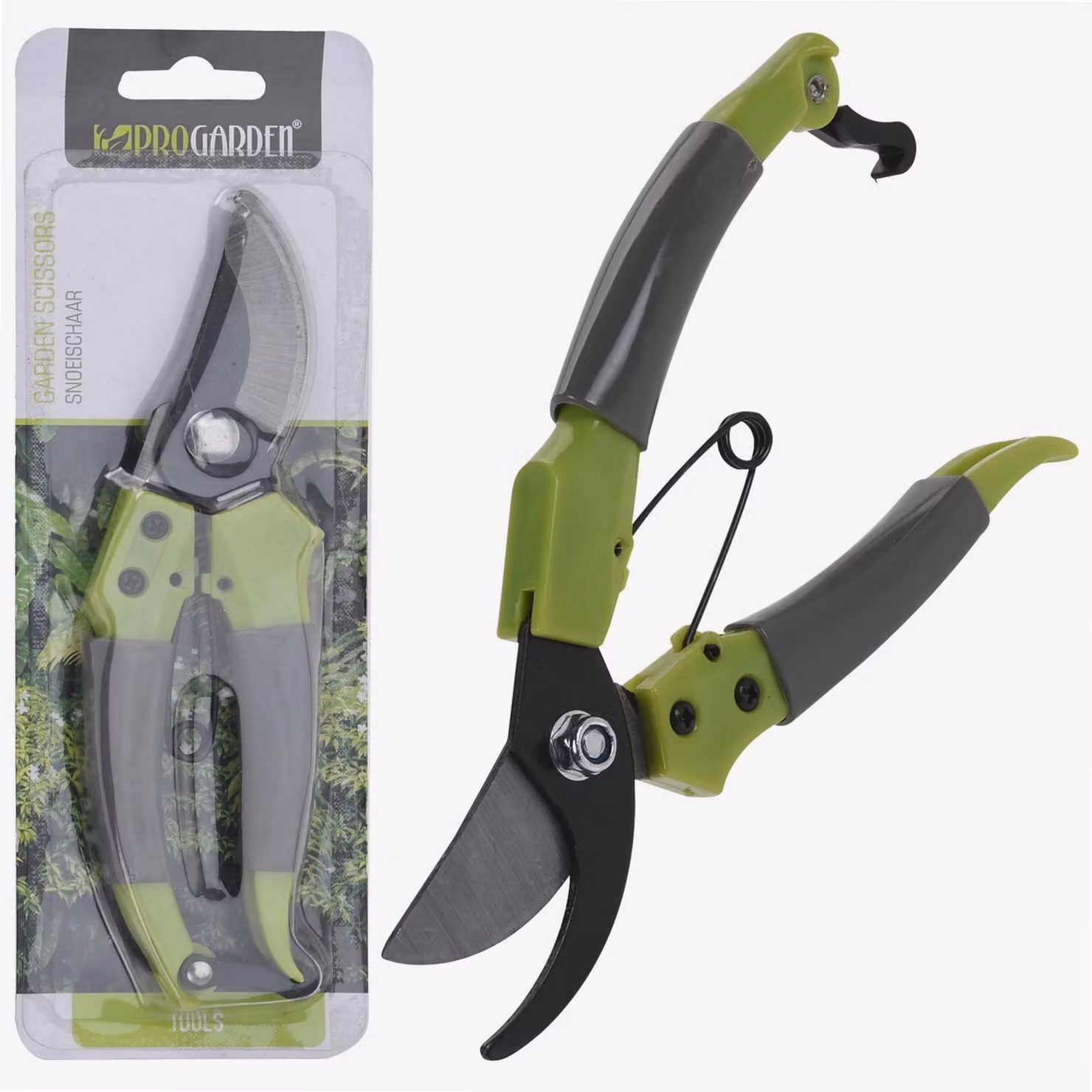 forbici da potatura 20 cm in acciaio verde