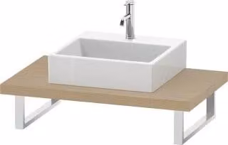 Duravit Console L-Cube 80-200x55cm, 1 AS, spessore 4,5 cm, con Uovo