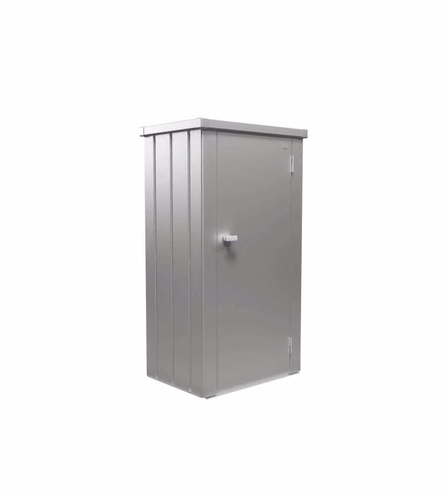 Biohort Armadio da esterno Julia M argento metallizzato 77,7x57 cm