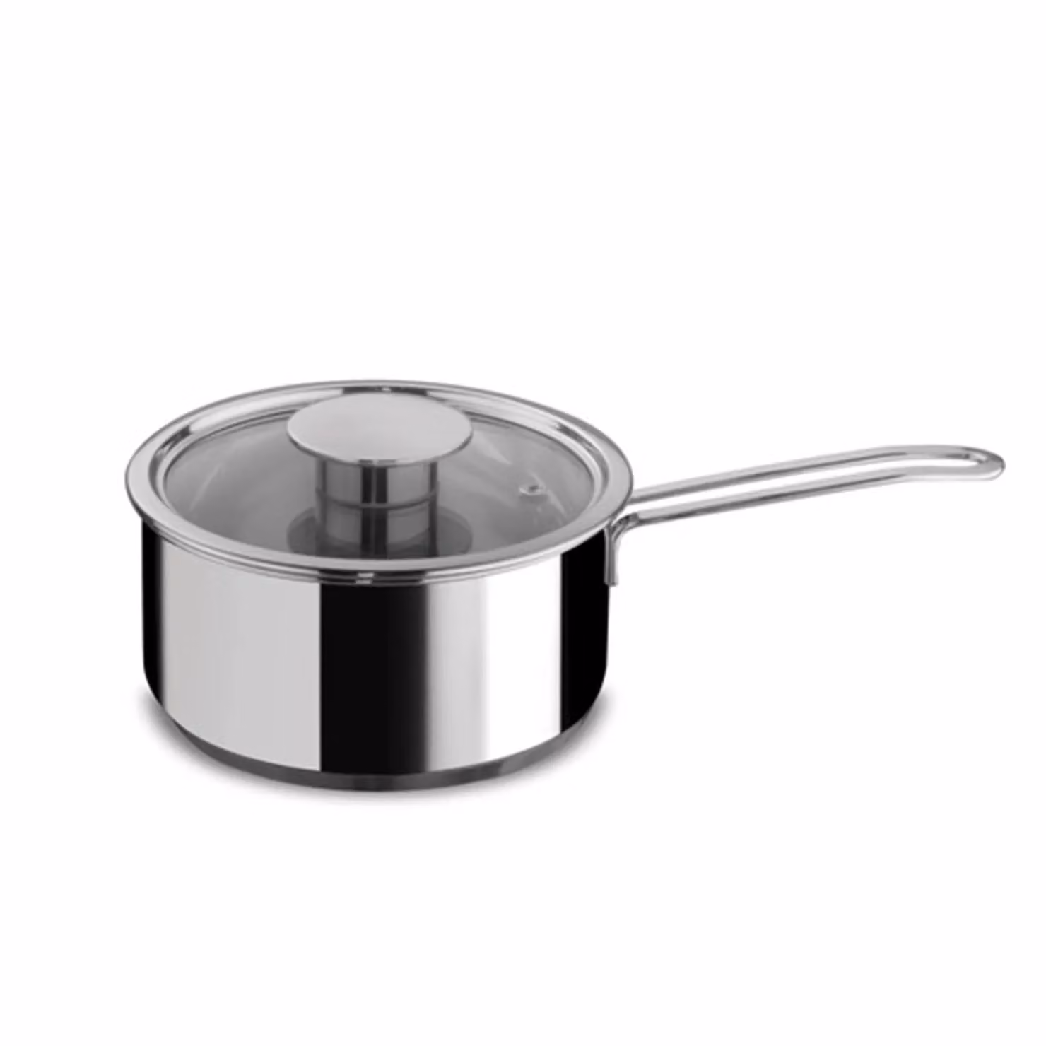 Casseruola in acciaio inox per induzione con coperchio linea Gourmet, 16cm