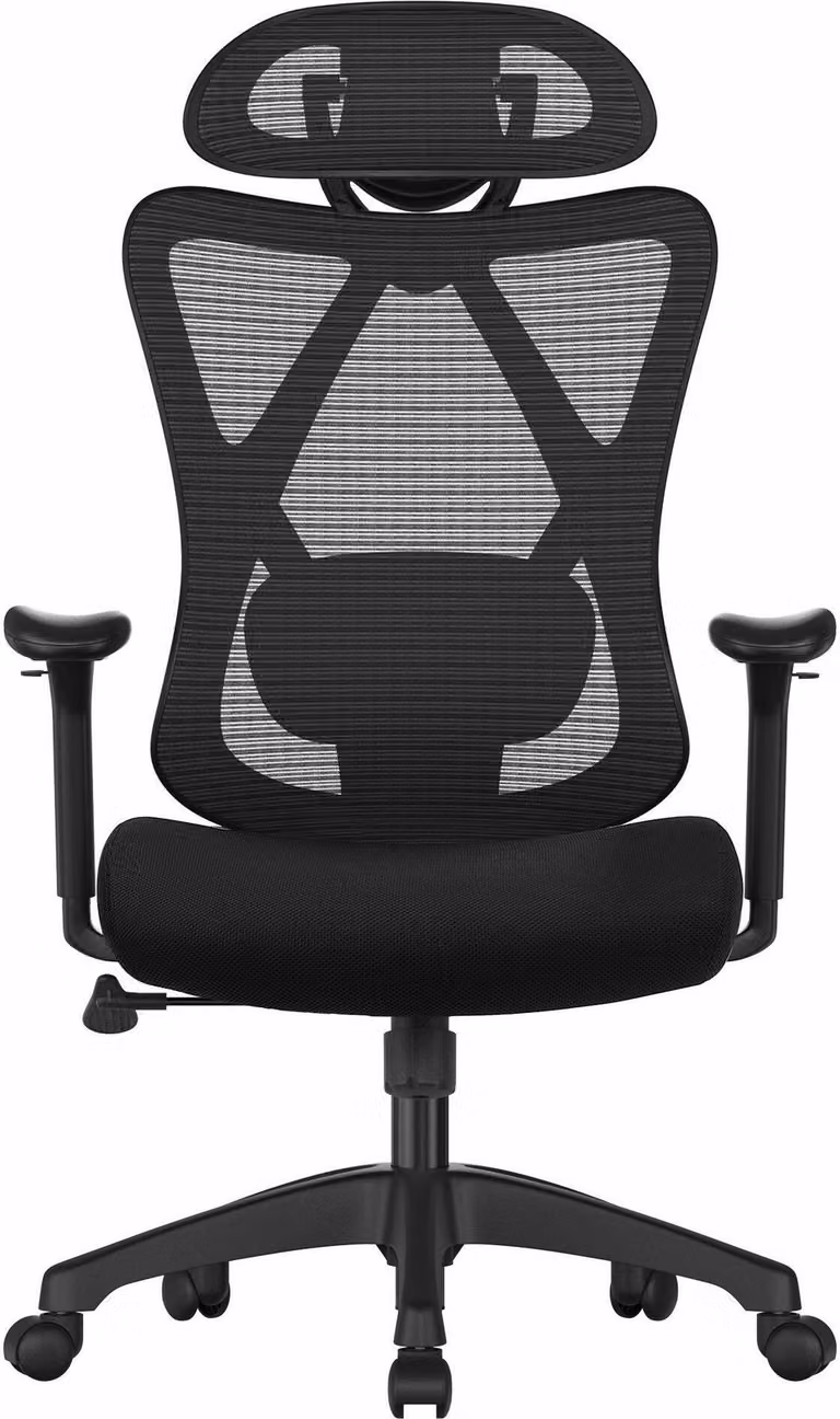Artenat Sedia da ufficio Dazzler, tessuto, nero