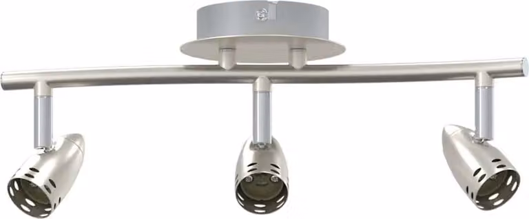 Faretto da soffitto Nichel 36,5 x 10 x 12,5 cm Metallo