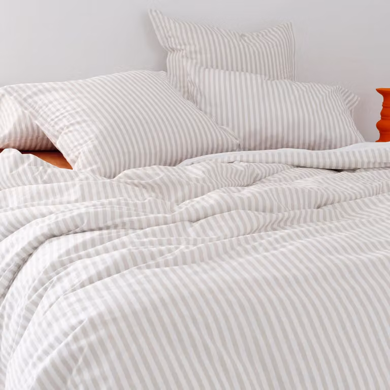 Copripiumino a strati Beige 155 x 220 cm 100% cotone Europe