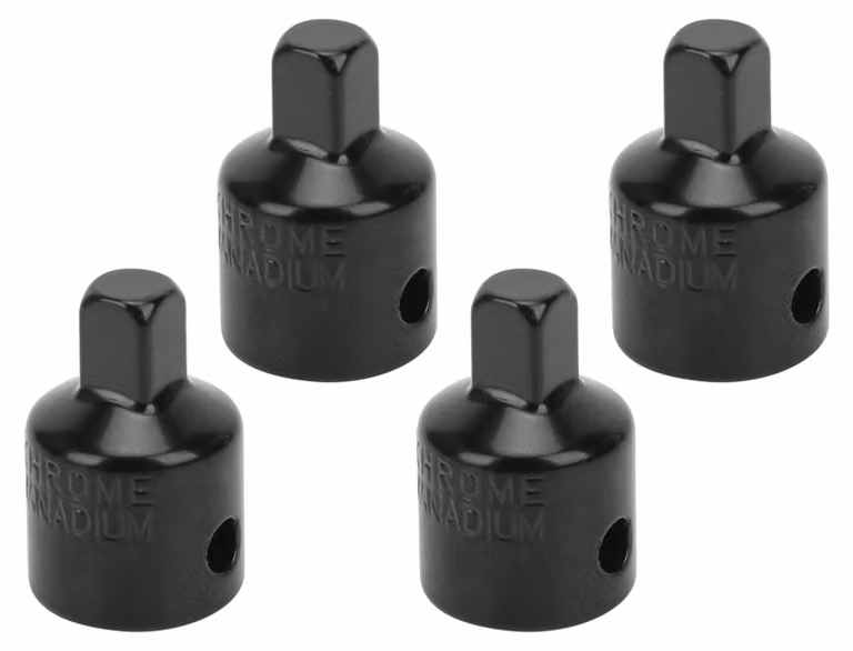 Adattatore a innesto a 4 pezzi, adattatore per chiavi a cricchetto, utensili per la riparazione, accessori, da 3/8 M a 1/4 S