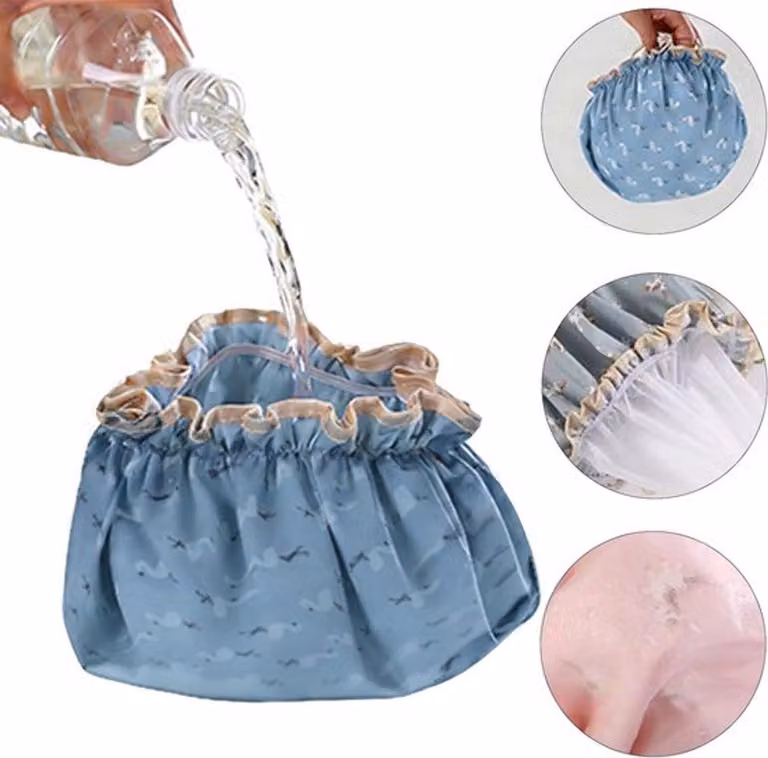 Cuffie da nuoto impermeabili a doppio strato, elastiche e con bordo a volant, per donne e ragazze - confezione da 2, ideali per nuoto e doccia, offrono protezione contro