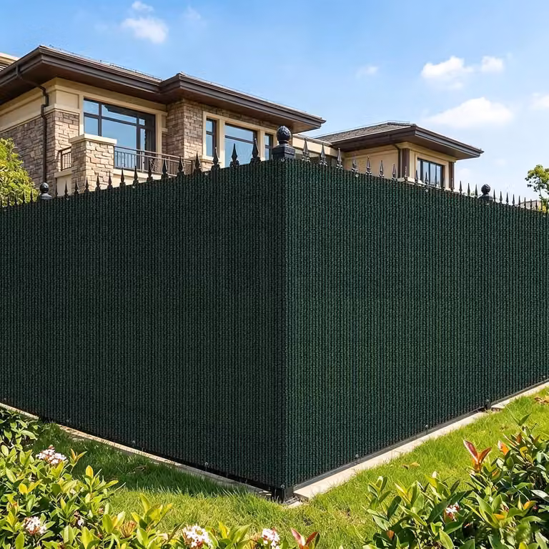 Schermo frangivista, dimensioni 1 x 10 metri, colore verde, realizzato in HDPE da 150 g/m², ideale per l'uso in giardino