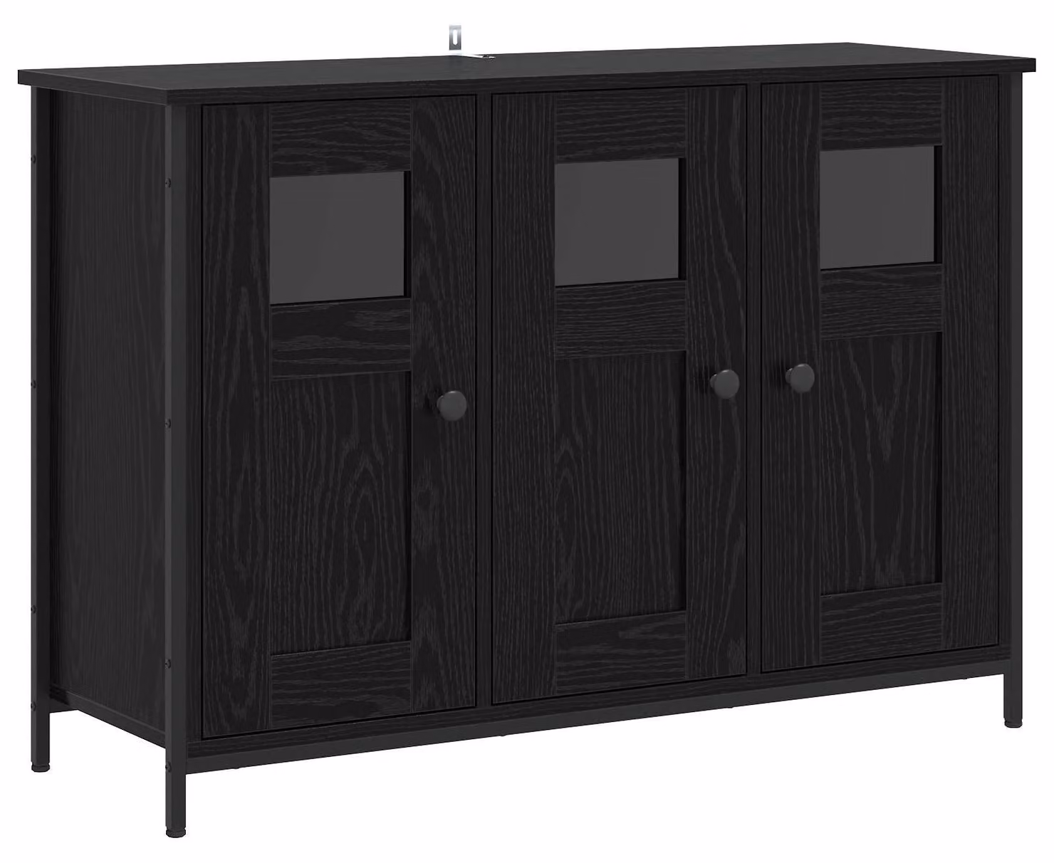 Credenza in rovere nero 100 x 35 x 70 cm Materiale in legno