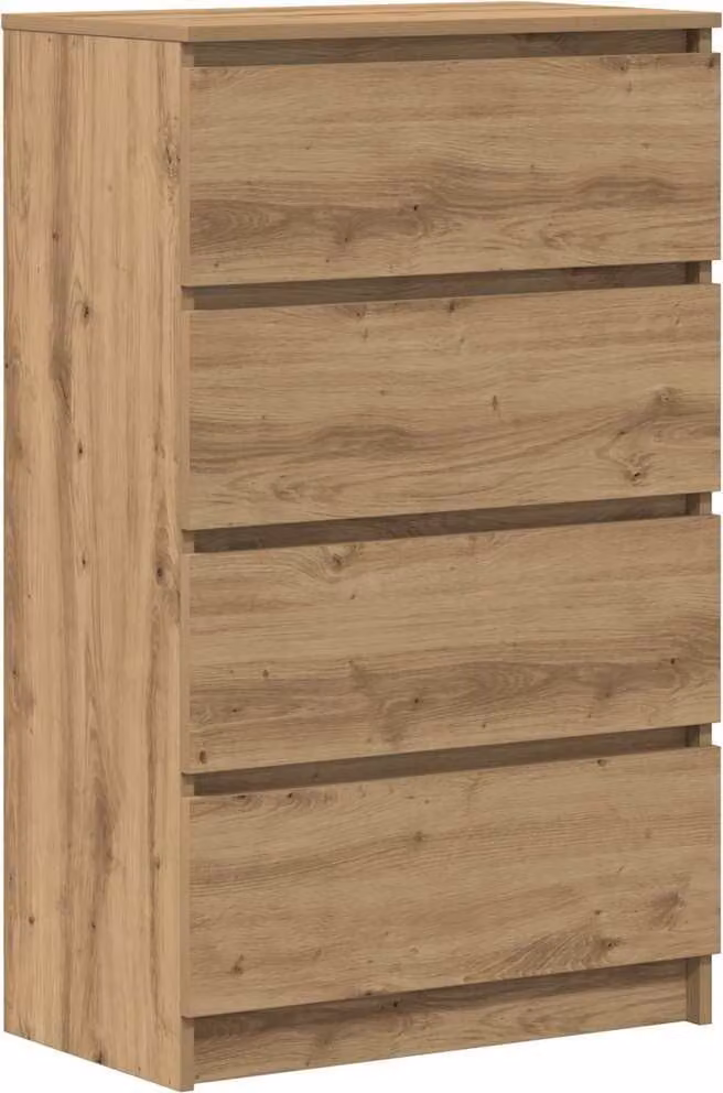 Credenza Rovere Artigianale 60x35x98,5 cm in Legno Multistrato