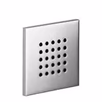 Doccia a parete, finitura cromata, 120x120 mm, portata massima: 6 l/min