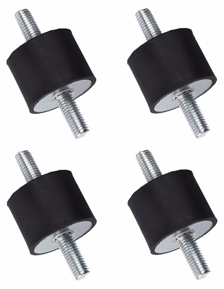 Ammortizzatori in gomma - 4 supporti in gomma - Controllo delle vibrazioni - Riduzione del rumore - Stabilità - Materiale di alta qualità - Isolatore di vibrazioni