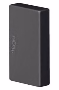 Terminale Hager LFF2003569011 per LF 20x33 mm, nero grafite