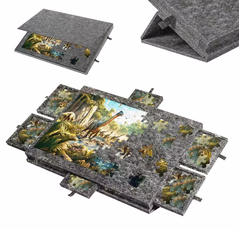 Omgoods - Tavolo da lavoro professionale per puzzle, con 6 cassetti e coperchio