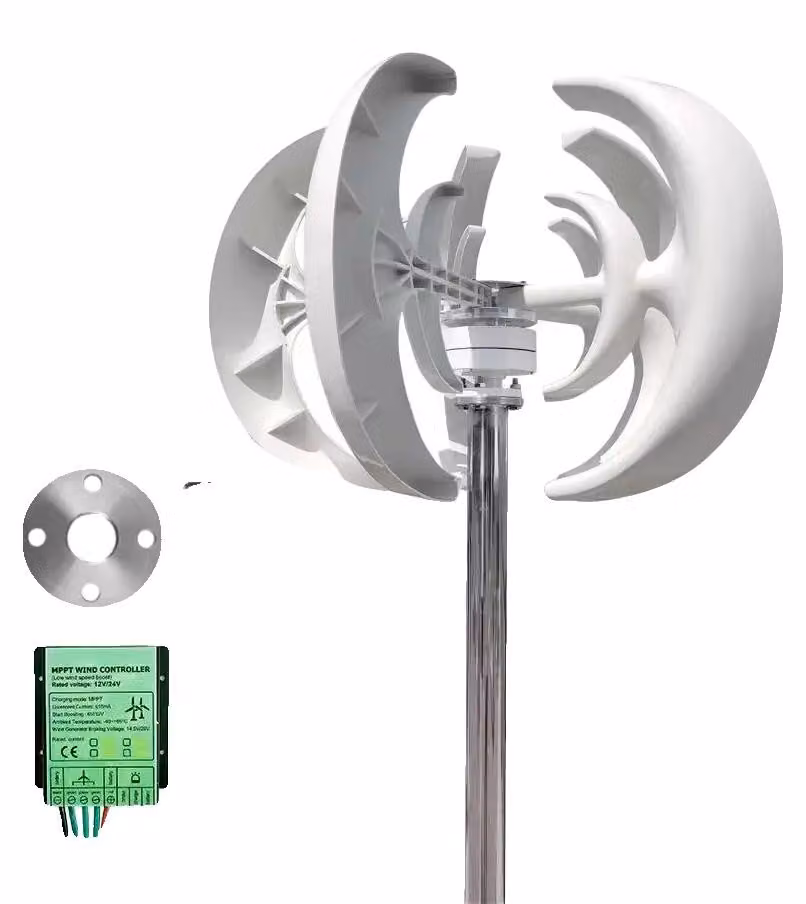 Generatore per turbine eoliche, a basso rumore, con asse verticale, dotato di MPPT integrato, potenza di 3000W, tensione di 48V
