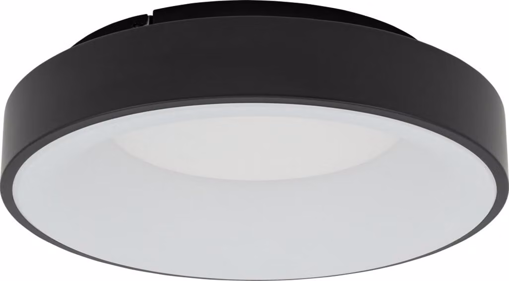 Plafone LED rotondo NIKKI LED bianco e nero 32W, bianco neutro 2700 lm, metallo, dimensioni: 9x38x38 cm, IP20, Nowodvorski Lighting