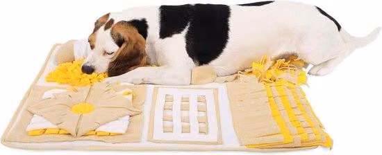Tappetino per cani, tappetino per la pappa, tappetino da addestramento, marrone, grande