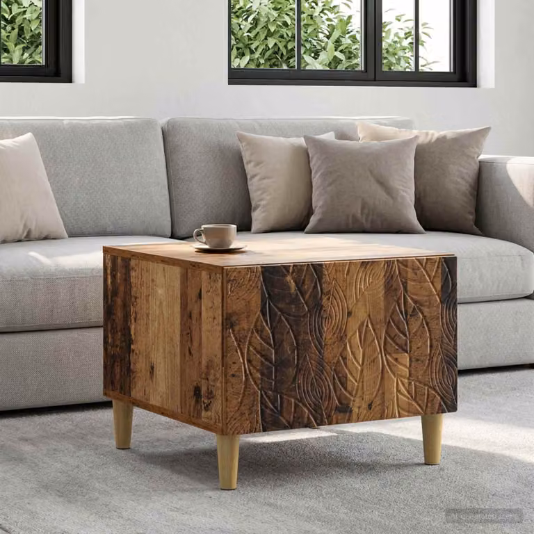vidaXL Tavolino da salotto moderno in legno marrone L: 50 cm, P: 49 cm, H: 40 cm