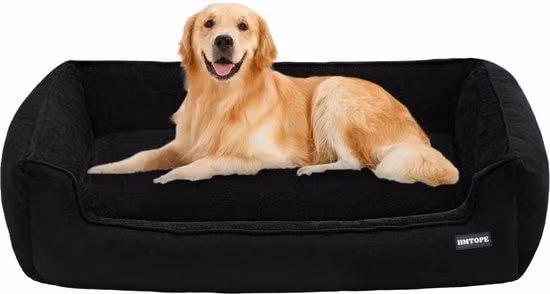 Cuscino per cani, lettino per cani, tappetino per cani, panca per cani, comodo per il cane, lavabile e sfoderabile, nero, dimensioni 110 x 86 x 26 cm.