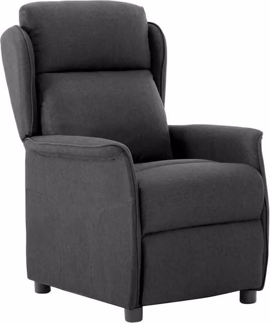 Poltrona reclinabile Grigio scuro Poliestere 340153