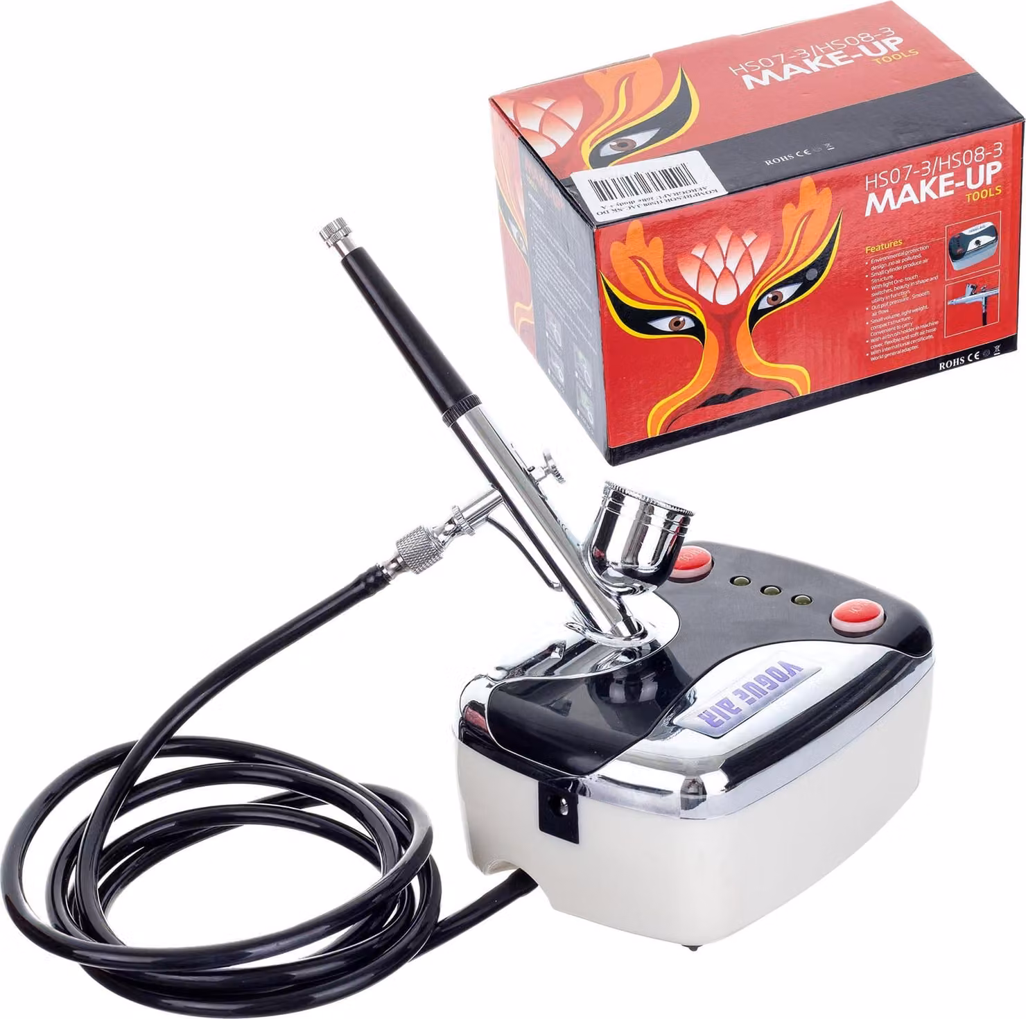 Mini compressore per aerografo hs08-3ac-en