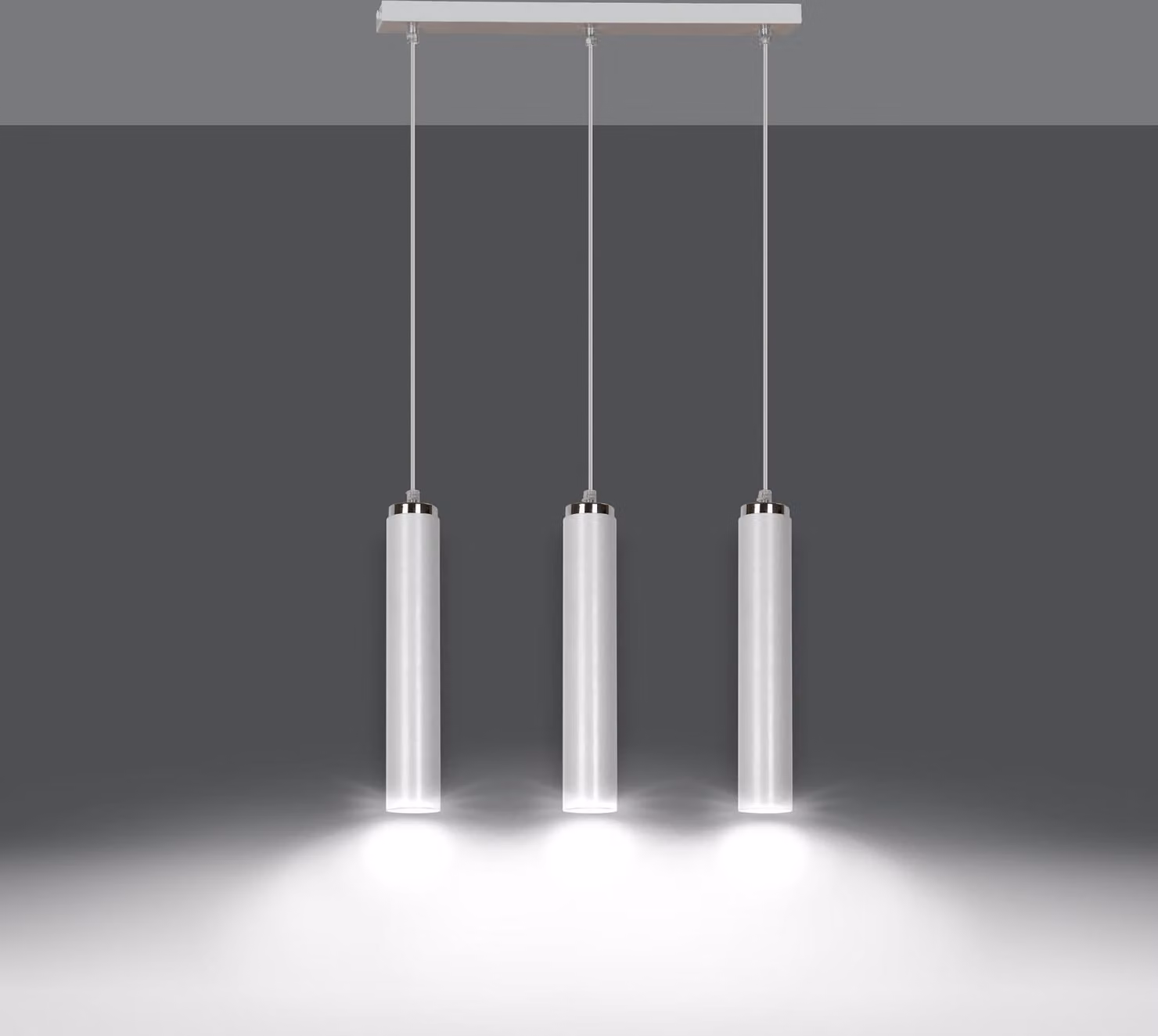 Lampadario Emibig 3xGU10 30W LUNA 3 BIANCO 955/3