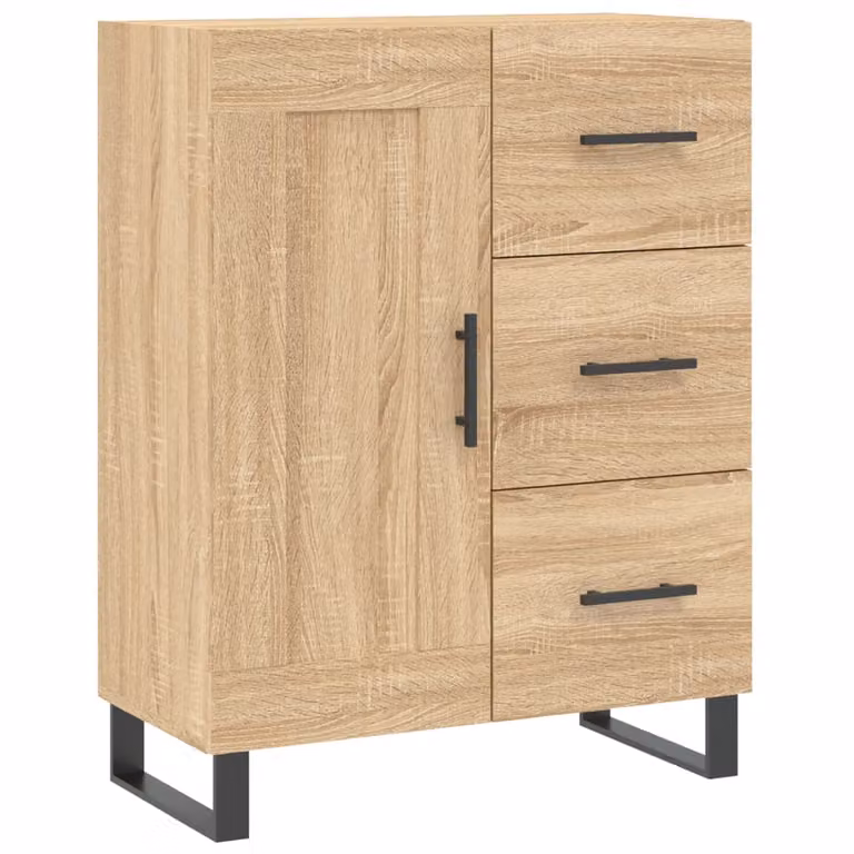 Credenza Rovere Sonoma 69,5x34x90 cm in Legno Multistrato